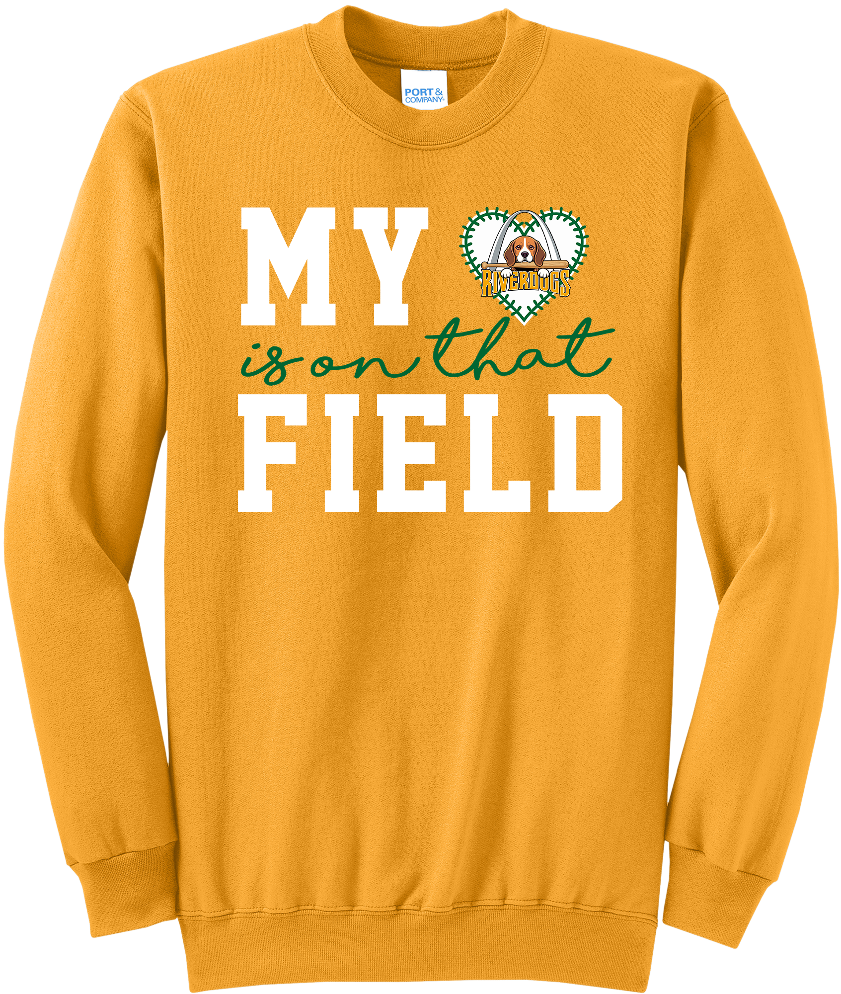 Riverdogs Baseball My Heart Crewneck